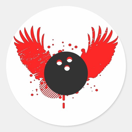 Sticker Rond bowling hi-fi (Devant)