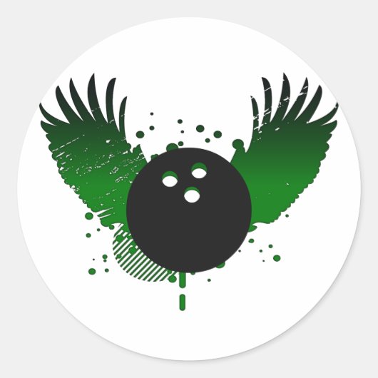 Sticker Rond bowling hi-fi (Devant)