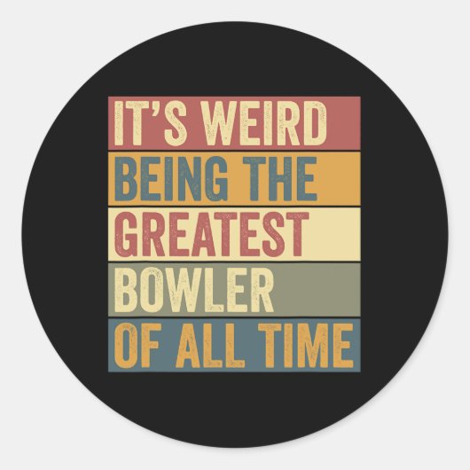 Sticker Rond Bowling le plus grand dit (Devant)