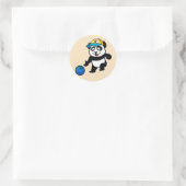 Sticker Rond Bowling Panda (Sac)