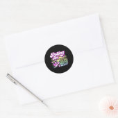 Sticker Rond Bowling Party Rolling En 49 Bowling Anniversaire (Enveloppe)