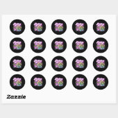 Sticker Rond Bowling Party Rolling En 6 Bowling Anniversaire (Feuille)