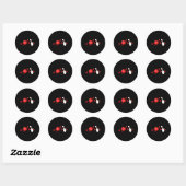 Sticker Rond Bowling Pin Karate (Feuille)