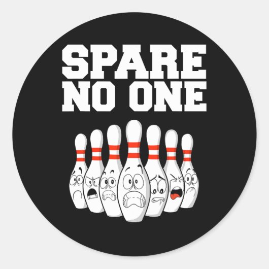 Sticker Rond Bowling Spare Personne (Devant)