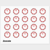 Sticker Rond bowling tribal (Feuille)