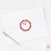 Sticker Rond bowling tribal (Enveloppe)