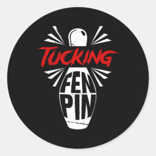 Sticker Rond Bowling Tucking Fen Pin Team Bowler Humour Sport P