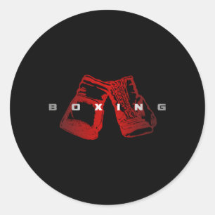 Sticker Rond Boxe