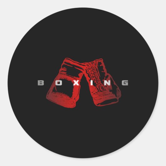 Sticker Rond Boxe (Devant)
