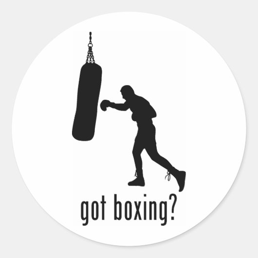 Sticker Rond Boxe (Devant)