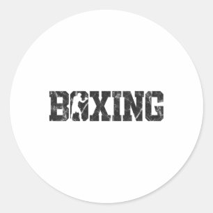 Sticker Rond Boxe Boxe Vintage 5