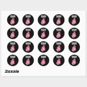 Sticker Rond Boxe de boxe Queen femmes Boxer filles Boxer Boxer (Feuille)