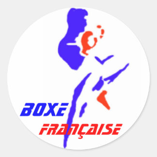 Sticker Rond Boxe Française