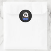 Sticker Rond Boxe - Ours Panda (Sac)