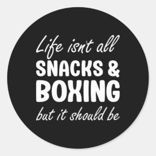 Sticker Rond Boxe Pour Les Femmes Ou Les Hommes Boxing Lover