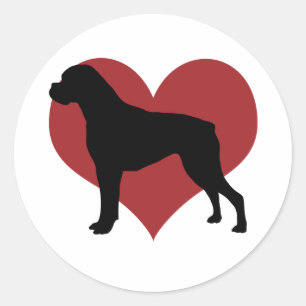 Sticker Rond Boxer