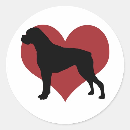 Sticker Rond Boxer (Devant)