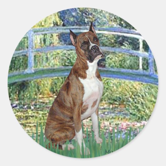 Sticker Rond Boxer (br5) - Pont (Devant)