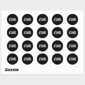 Sticker Rond Boxer Juste Une Fille Qui Aime Boxer (Feuille)