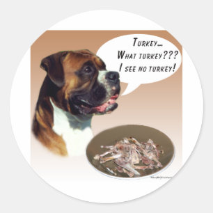 Sticker Rond Boxer Turquie