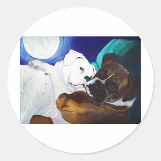 Sticker Rond Boxes enregistrées (Devant)