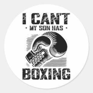 Sticker Rond Boxing Day Love Boxing Training Coach Fighter 4