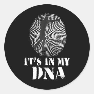 Sticker Rond Boxing Mix Martial Art Fighting It's in my DNA