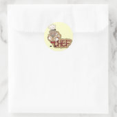 Sticker Rond Boy Chef - Chemises et cadeaux afro-américains (Sac)