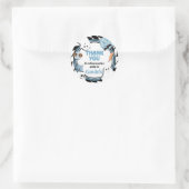 Sticker Rond Boy Retro Ghost Halloween Anniversaire (Sac)