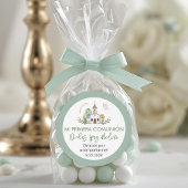 Sticker Rond Boy’s First Holy Communion Cute Favors and Gifts