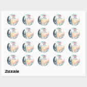 Sticker Rond Boy Tree Fun Cliff Rock Escalade 21e anniversaire (Feuille)
