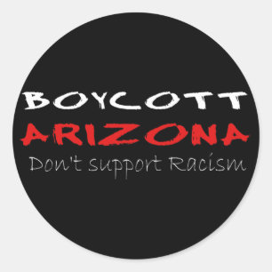 Sticker Rond Boycott Arizona