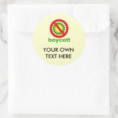 Sticker Rond Boycott BP (Sac)