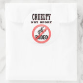 Sticker Rond Boycott Rodeo (Sac)