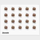 Sticker Rond Boykin Spaniel (Feuille)