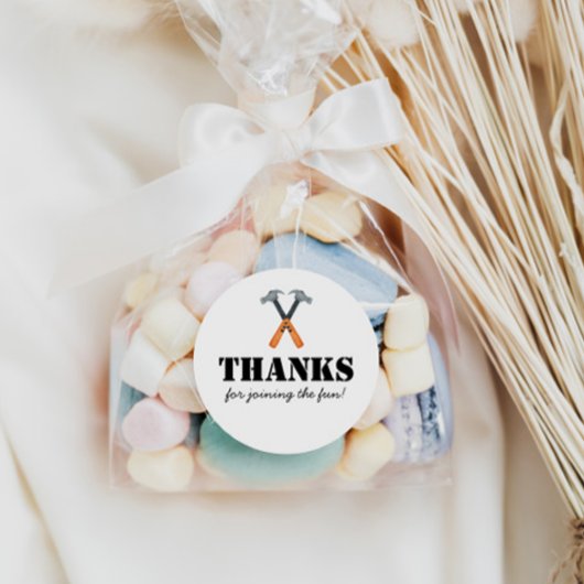 Sticker Rond Boys Construction Builder