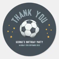 Sport stickers anniversaire thème, football, football, étiquettes