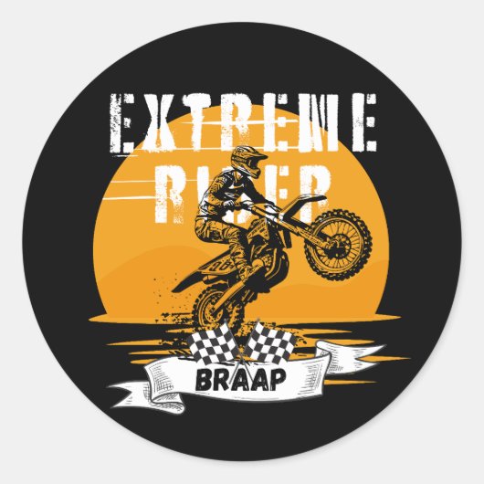 Sticker Rond Bracelet pour cavalier extrême (Devant)