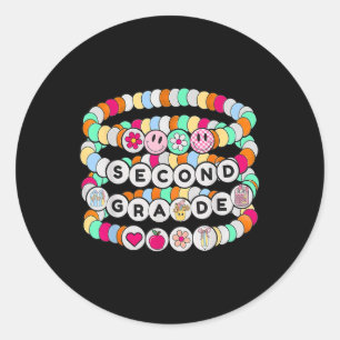 Sticker Rond Bracelet Préparatoire de Rentrée Scolaire Deuxième