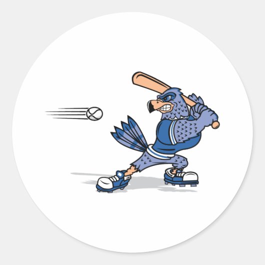 Sticker Rond Bradley Blue Jay (Devant)