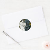 Sticker Rond Bradley : Son livre (Enveloppe)