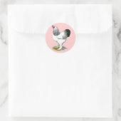 Sticker Rond Brahma : Coq clair (Sac)