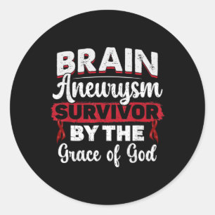 Sticker Rond Brain Aneurysm Survivor Medical Condition Aneurysm