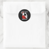 Sticker Rond Brain Aneurysm Warrior Unbreakable Shirt (Sac)