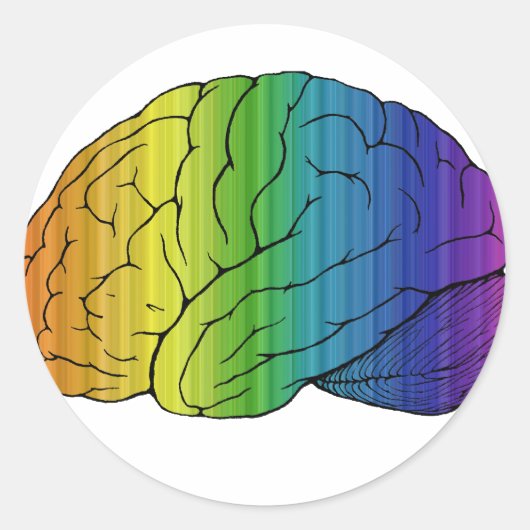 Sticker Rond Brainbow (Devant)