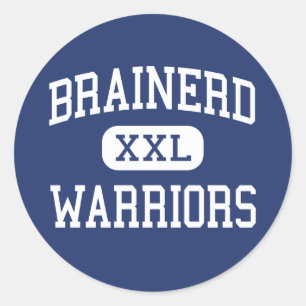 Sticker Rond Brainerd - Guerriers - Haut - Brainerd Minnesota
