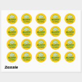 Sticker Rond Brains, c'est quoi pour le dîner (Feuille)
