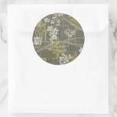 Sticker Rond Branche de fleurs à motifs I (Sac)