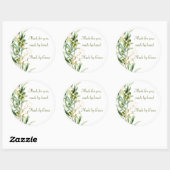 Sticker Rond Branche d'olive aquarelle (Feuille)