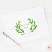 Sticker Rond Branches olives (Enveloppe)